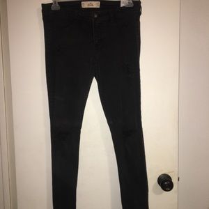Hollister Black super skinny jeans low rise